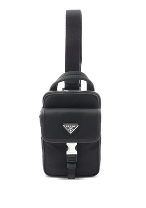 Prada Pre-Owned 2013-2025 Re-Nylon and Saffiano Smartphone crossbody bag - Black