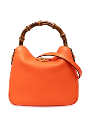 Gucci Pre-Owned 2016-2025 Small Leather Bamboo Diana satchel - Orange