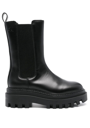 Calvin Klein Jeans leather boots - Black