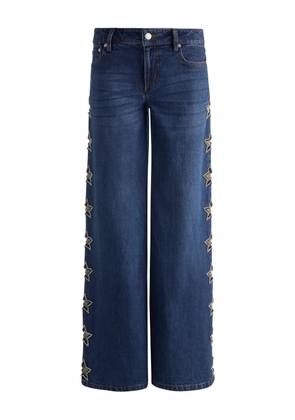 alice + olivia star-embellishment jeans - Blue