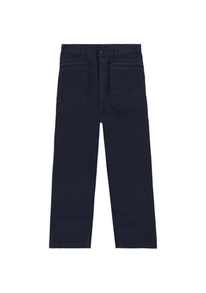Fortela Nemo herringbone patch trousers - Blue