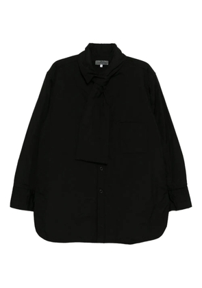 Yohji Yamamoto broad stole padded jacket - Black