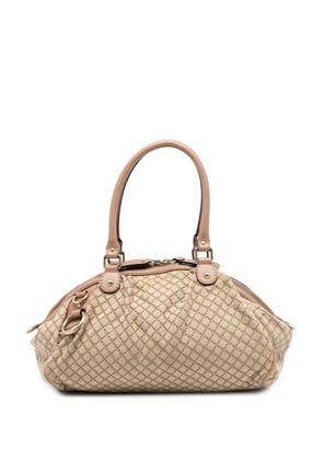 Gucci Pre-Owned 2016-2025 Diamante Canvas Sukey satchel - Brown