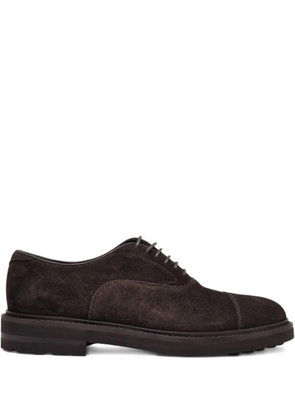 Henderson Baracco suede oxford shoes - Brown