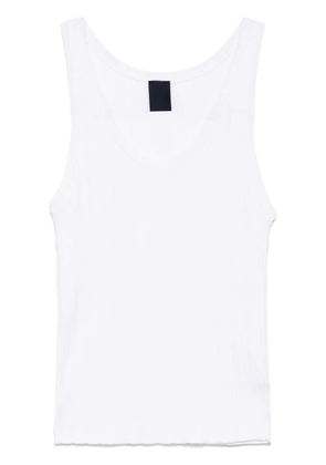 Juun.J ribbed tank top - White