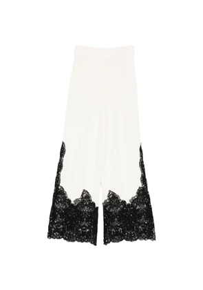 Ermanno Scervino lace-detail trousers - White