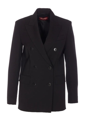 Max Mara double-breasted vadere jacket - Black
