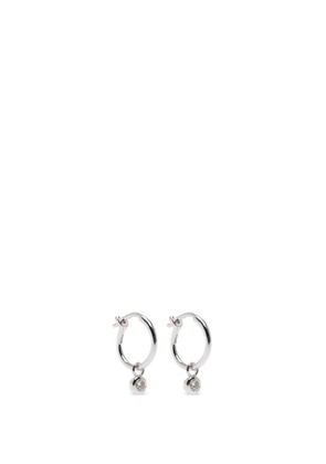 Missoma charm mini hoop earrings - Silver