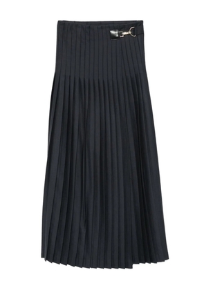 Semicouture Aguenda pleated midi skirt - Blue
