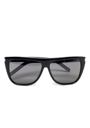 Saint Laurent Pre-Owned rectangle-frame sunglasses - Black