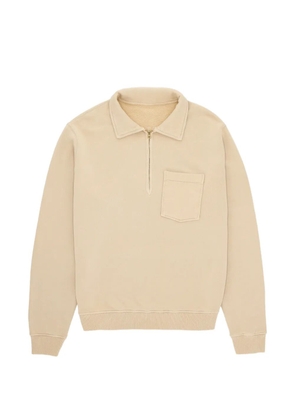 Fortela Yalep zip chest-pocket sweatshirt - Neutrals