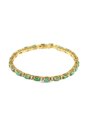 LB Exclusive 18K yellow gold emerald and diamond bracelet
