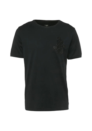 Fendi Pre-Owned logo-embellished T-shirt - Black