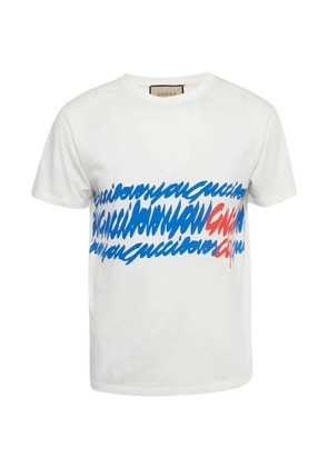 Gucci Pre-Owned jersey graphic-print T-shirt - White