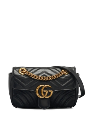 Gucci Pre-Owned Marmont quilting leather shoulder bag - Black