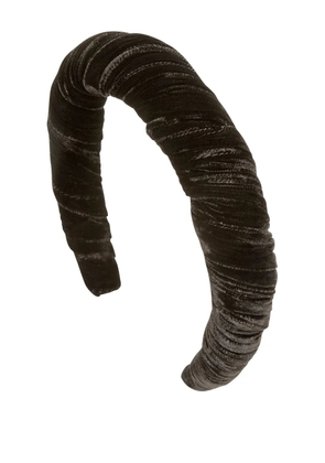 Jennifer Behr velvet irene headband - Black