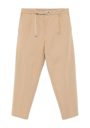 CROQUIS cotton-knit tapered trousers - Neutrals