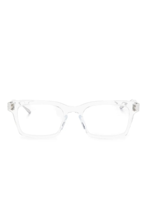 Akoni square-frame glasses - White