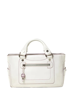 Celine Pre-Owned Boogie leather tote bag - White