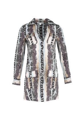 Diane Von Furstenberg Vintage long-sleeve mini dress - Brown