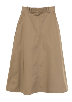 Dice Kayek a-line midi skirt - Brown
