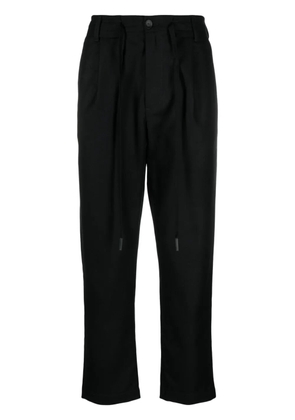 Andrea Ya'aqov drawstring straight-leg trousers - Black