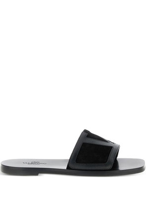 Valentino Garavani Viva Superstar leather sandals - Black