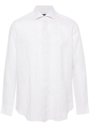 Dell'oglio striped linen shirt - Neutrals