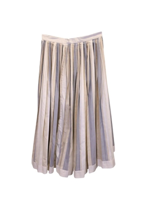 Prada Pre-Owned asymmetric-hem striped skirt - Neutrals