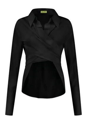 GAUGE81 Sabinas wrap shirt - Black
