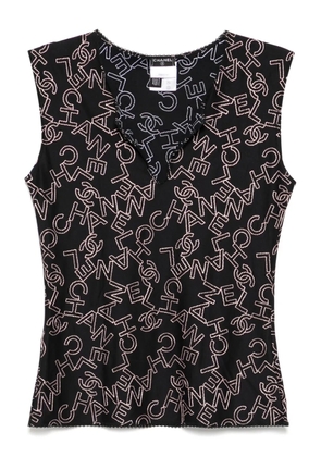 CHANEL Pre-Owned 2005 sleeveless top - Black