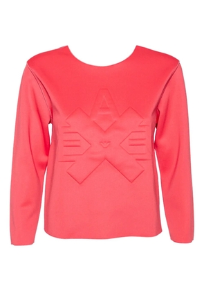 Emporio Armani Pre-Owned logo-embossed T-shirt - Pink