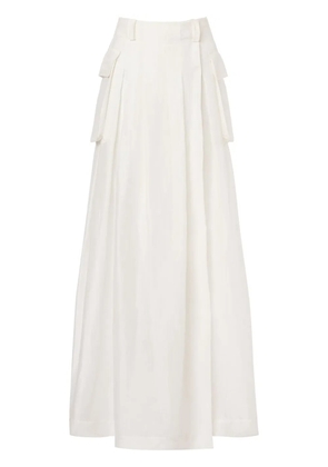 Alberta Ferretti high-waist cargo skirt - White