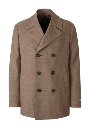 Canali double-breasted coat - Brown
