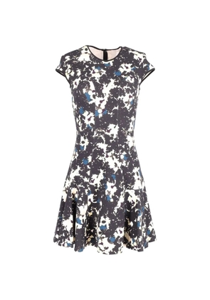ERDEM printed flared mini dress - Black
