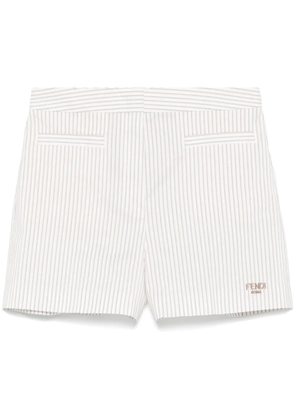 FENDI striped shorts - White