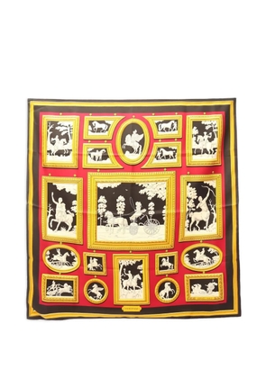 Hermès Pre-Owned 2010s Wedgwood silk scarf - Red