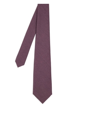 Paul Smith speckled-lining merino wool-cashmere blend tie - Purple