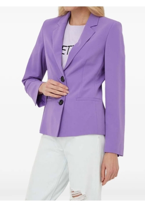 Sisley buttoned notched-lapel blazer - Purple