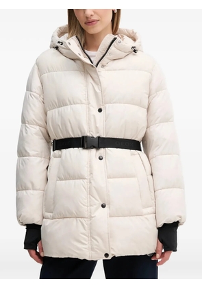 Geox Spherica hooded belted parka - Neutrals