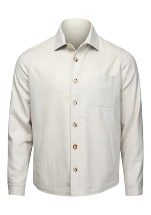 Maurizio Baldassari buttoned chest-pocket shirt - Neutrals