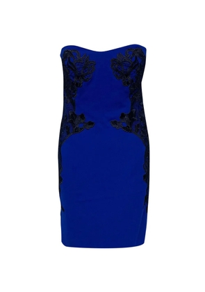 Diane Von Furstenberg Vintage Isabella strapless lace dress - Blue