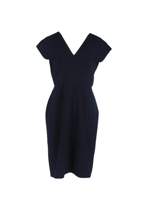 Roland Mouret v-neck knee-length dress - Blue