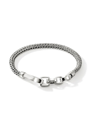 John Hardy sterling silver wheat-chain hook bracelet