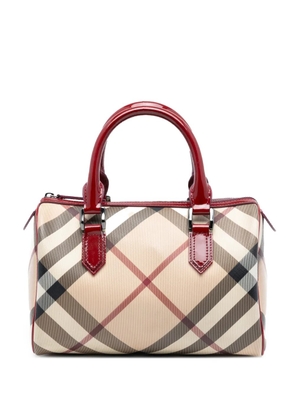 Burberry Pre-Owned 2000-2017 Supernova Check Canvas Chester boston bag - Brown