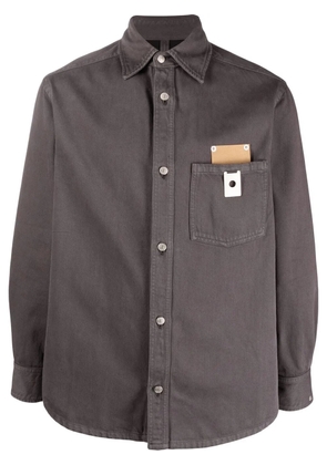 Craig Green denim long-sleeved shirt - Grey