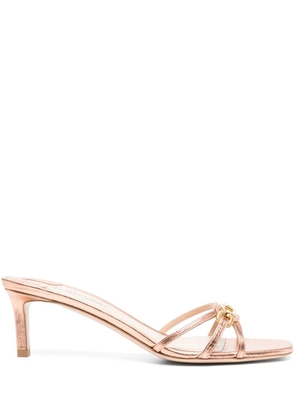 TOM FORD 60mm logo-plaque leather sandals - Neutrals