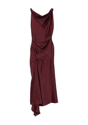 Victoria Beckham draped asymmetric dress - Red