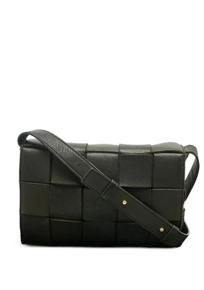 Bottega Veneta Pre-Owned Cassette woven-leather shoulder bag - Green
