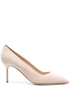 Manolo Blahnik BB 70mm suede pumps - Neutrals